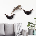 Cat Lounger Wall Mounted Plush Pad Brown