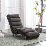 Relaxation Lounger with Vibration Function and Side Pockets, Bagcloth and Metal