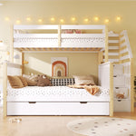 Iron Bunk Bed with Ladder & Storage, 120x200cm, Black Iron & MDF