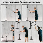 Fitness Lat Pulldown Cable Pulley System Home Strength Training