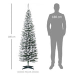 Artificial Christmas Tree 210cm Snow-Covered PVC Green/White