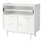 Sideboard 80cm Wide Light Strip Glass Door