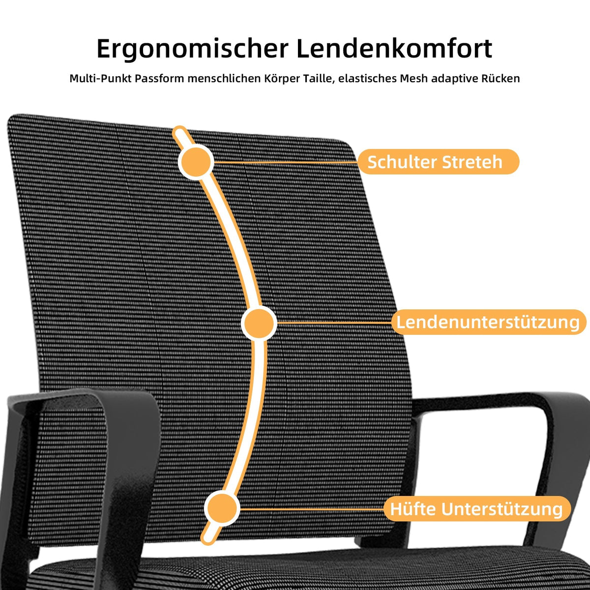 Minimalist Office Chair - Modern, Comfortable, Metal Frame