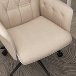 Office Chair, Rocking Function, Adjustable, 120 kg, Beige