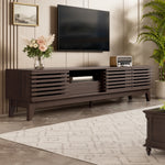 TV Cabinet Lowboard 1 Drawer 3 Doors 170cm Vintage Wood Finish