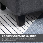 Upholstered Bench with Storage Space 100x40x44 cm, Dark Grey Polyester/Rubberwood