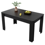 Dining Table Rectangular Modern Simple - Black