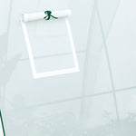 Greenhouse Roll-Up Door 2 Windows Winter-Proof Steel White