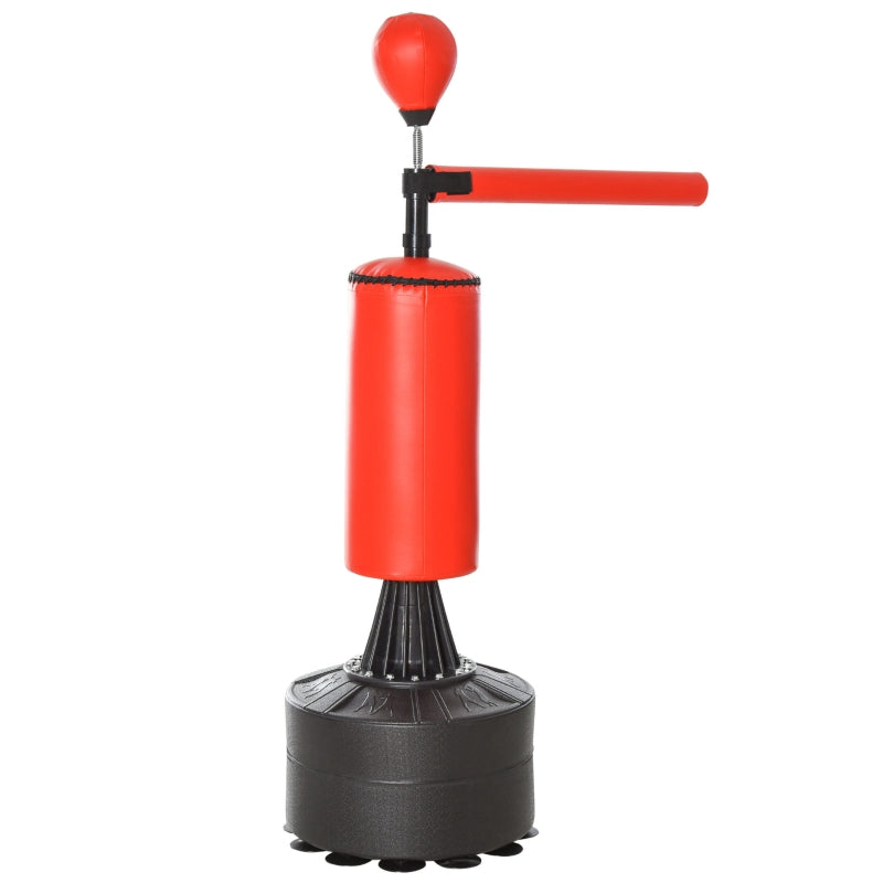 Freestanding Punching Bag with Reflex Ball 360° Bar Suction Base - Adjustable 155-205 cm