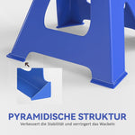 Jack Stand 3 Ton, 2 Pieces, 13 Levels Adjustable, Blue
