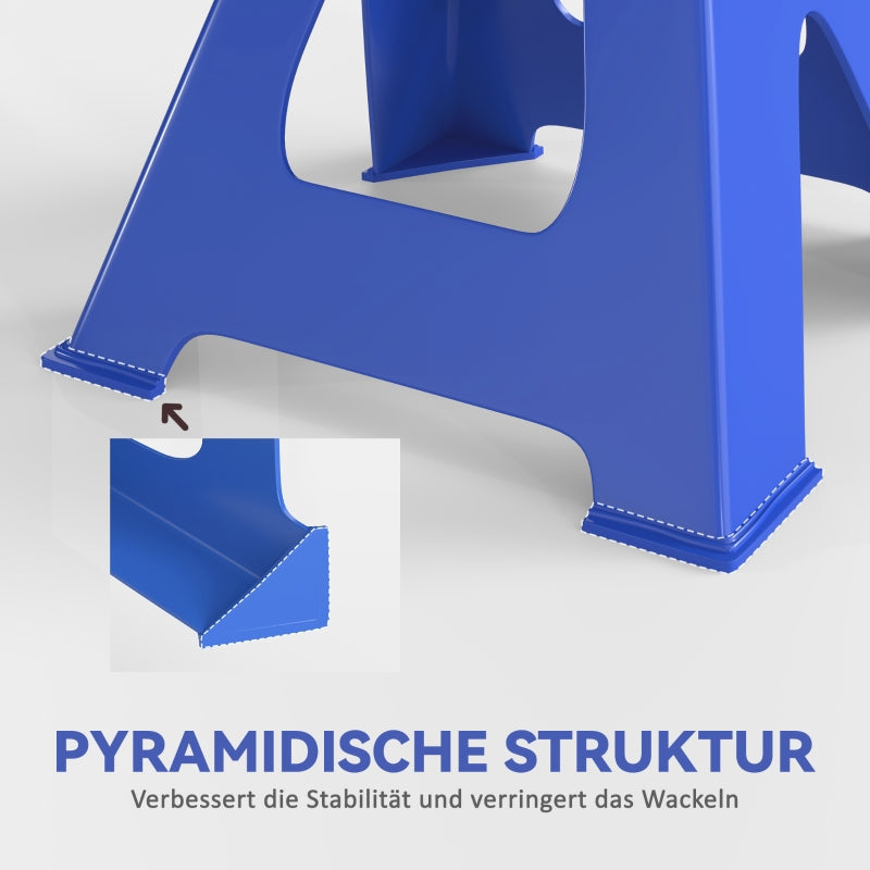 Jack Stand 3 Ton, 2 Pieces, 13 Levels Adjustable, Blue