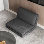 4-in-1 Folding Sofa Bed with Storage Space, Dark Grey