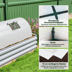 Greenhouse with Roll Window, Winterproof Tomato House, Steel, Green
