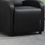 Recliner Chair, Reclining Function, TV, Faux Leather Black