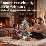 Mini Christmas Tree 90cm with 296 Tips & Snow Pot, White