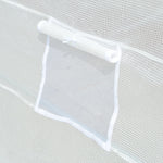 Replacement Cover 600x300x200cm, Front Door, 12 Windows, Tear-Resistant Film, White
