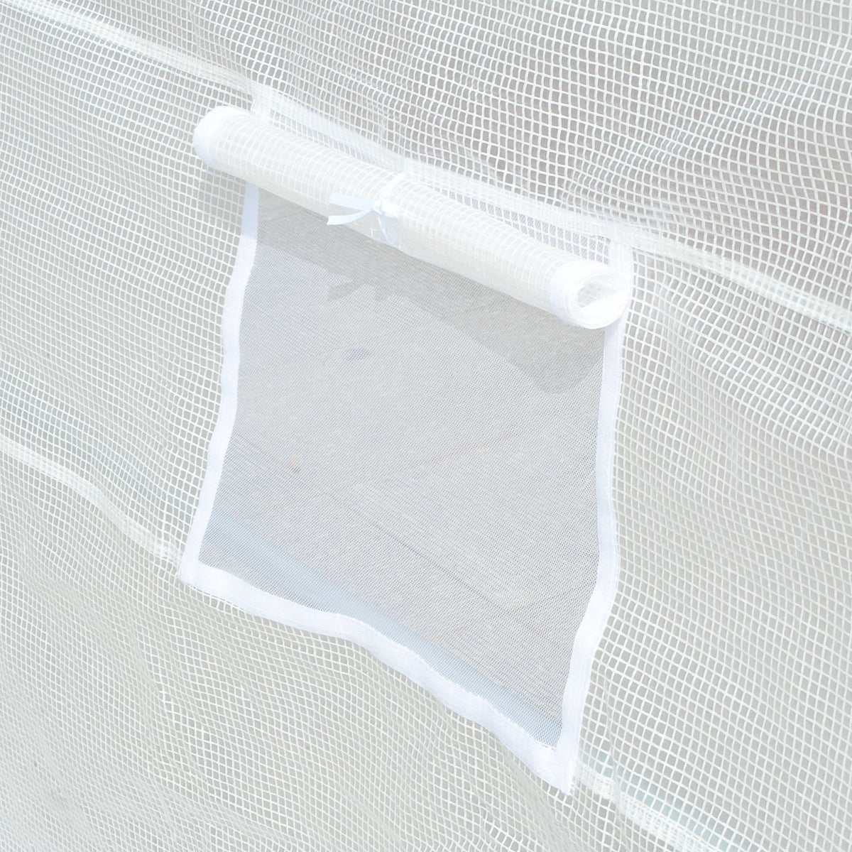 Replacement Cover 600x300x200cm, Front Door, 12 Windows, Tear-Resistant Film, White