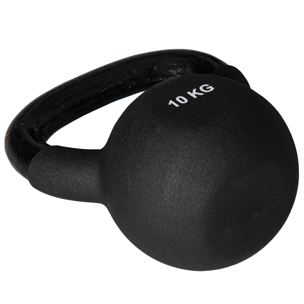 Kettlebell 10 kg, Fitness & Strength Training, Cast Iron Neoprene, Black