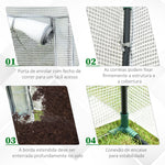 Greenhouse Foil Hothouse PE Mesh Film 101x50x150cm White