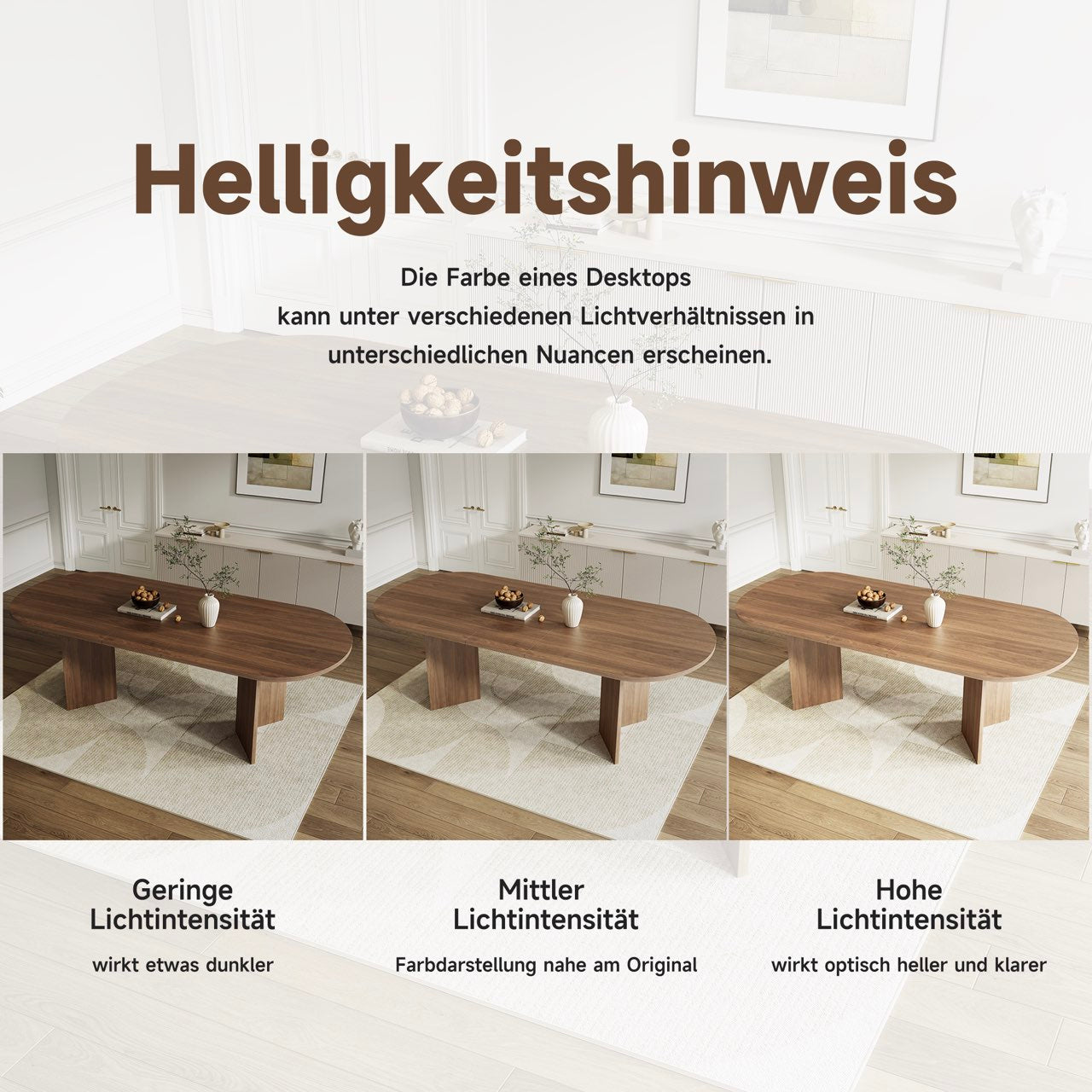 Extendable Dining Table, 140/180 x 90 cm, 6-8 People with Rounded Corners, Walnut