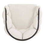 Velvet Swivel Chairs (2 Pcs) 360° Rotatable Ergonomic - Beige