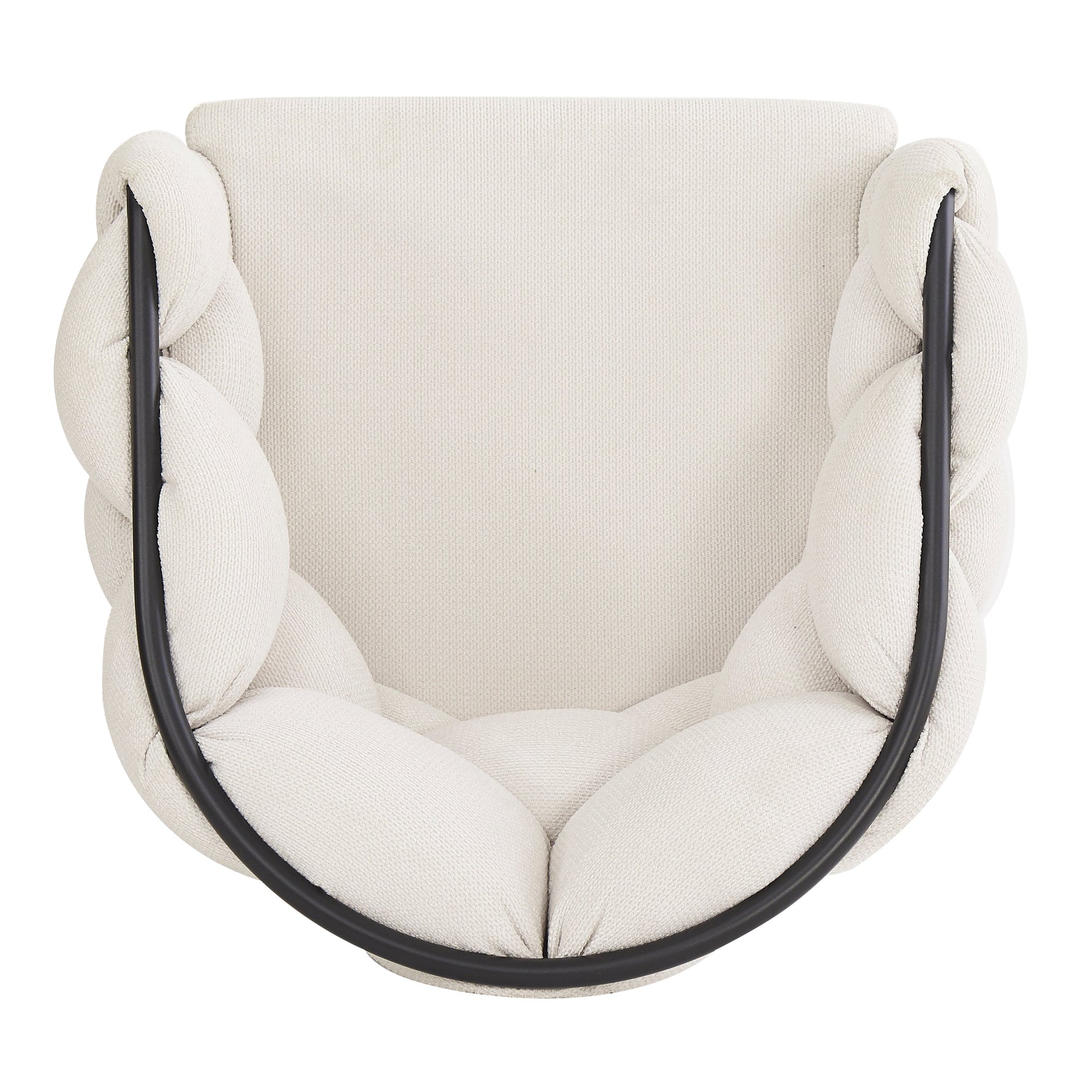 Velvet Swivel Chairs (2 Pcs) 360° Rotatable Ergonomic - Beige