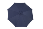 Outdoor Umbrella Rectangular 14.8 Ft Double Sided with Crank, Navy Blue