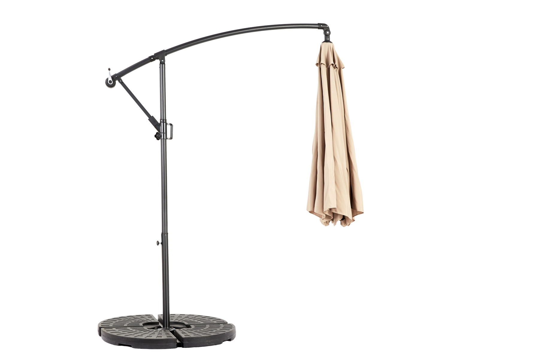 Outdoor Umbrella 14.8 Ft Double Sided Rectangular Large with Crank, Khaki
