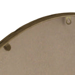 Iron Art Oval Retro Mirror, Antique Wall Hanging, Gold
