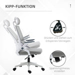 Office Chair Ergonomic Swivel, Adjustable Headrest, Armrests & Lumbar Support, Mesh