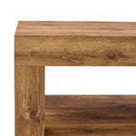 Modern 2-Tiered Coffee Table with Rectangular Open Storage Shelf, MDF