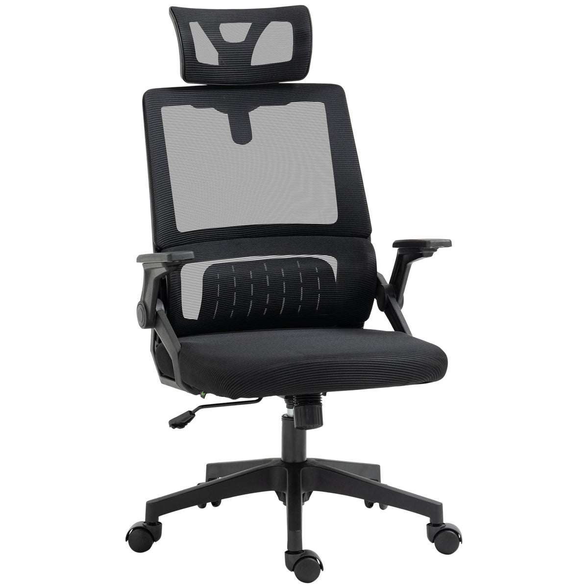 Office Chair Ergonomically Adjustable, Headrest, Armrests, Swivel, Rocking Function