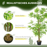 Artificial Bamboo Plant, 150cm Large Fake Plant, Plastic