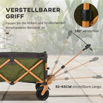 Handcart Foldable Transport Cart with Folding Board, 120 kg, Green