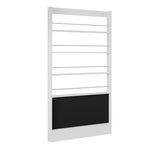 Picture Book Shelf, 2-Piece Set, 4-Tier Storage with Paintable Blackboard