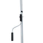 Awning, Articulated Arm Clamp Adjustable 200x150cm, Grey Aluminium