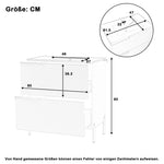 Bathroom Vanity Unit with Ceramic Sink and Storage Drawers, Green