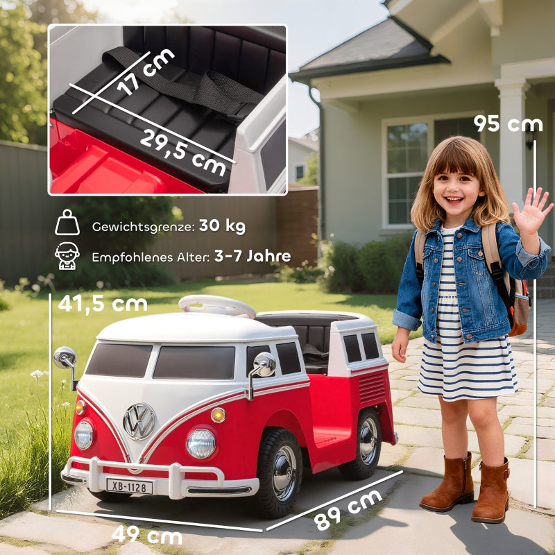Children's Electric Car with 12V Dual Motor and MP3, Red