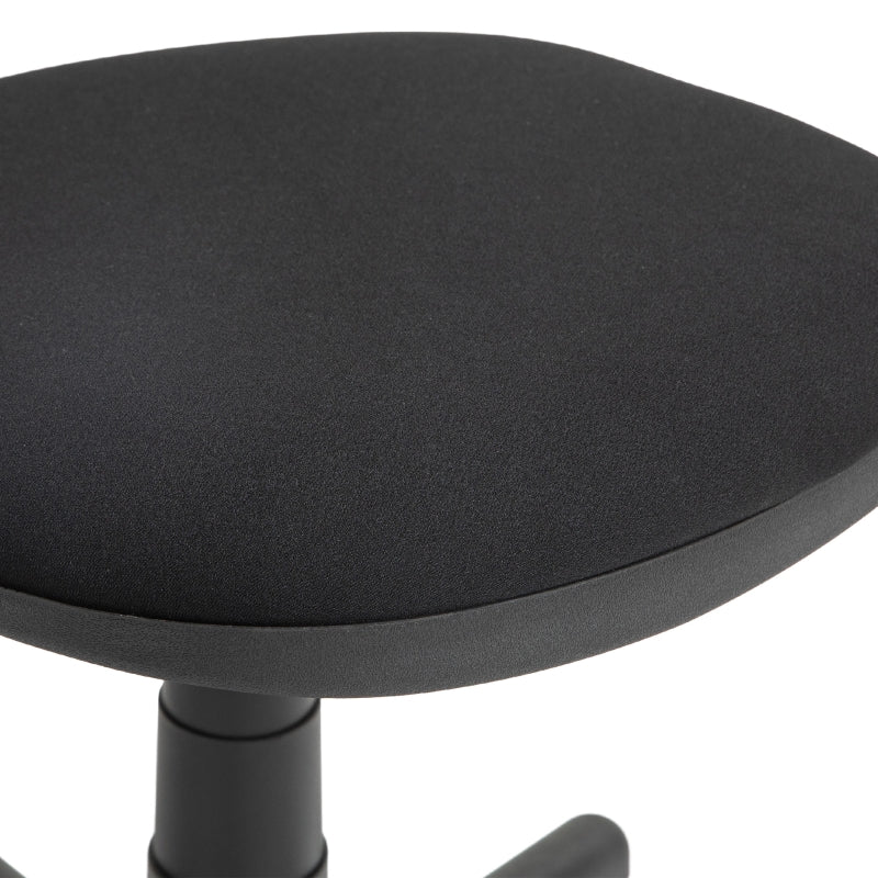 Office Chair Ergonomic Desk, Height-Adjustable Swivel, Black Fabric