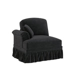 Windsor Sofa LSF Chenille with 1 Cushion, Black