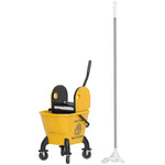Cleaning Cart Mop Bucket with Press, 26 Liter, Yellow