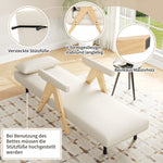 3-in-1 Convertible Armchair Sofa Bed, Upholstered Folding Seat, Modern Design