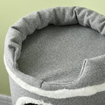 Cat Scratching Barrel 99cm with Bed & Play Ball, Grey