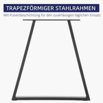 Table Legs, Triangular Furniture Feet, Steel, Black