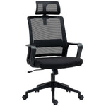 Ergonomic Office Chair Armrests Adjustable Headrest Mesh Swivel Rocking Black