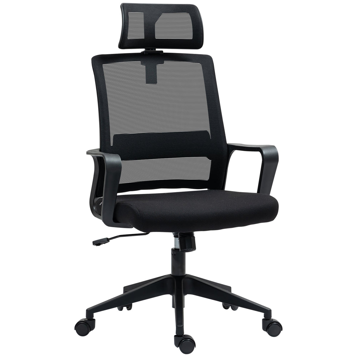 Ergonomic Office Chair Armrests Adjustable Headrest Mesh Swivel Rocking Black