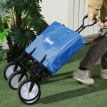 Handcart, Foldable 360° Garden Beach Transport Cart, Steel Frame Oxford