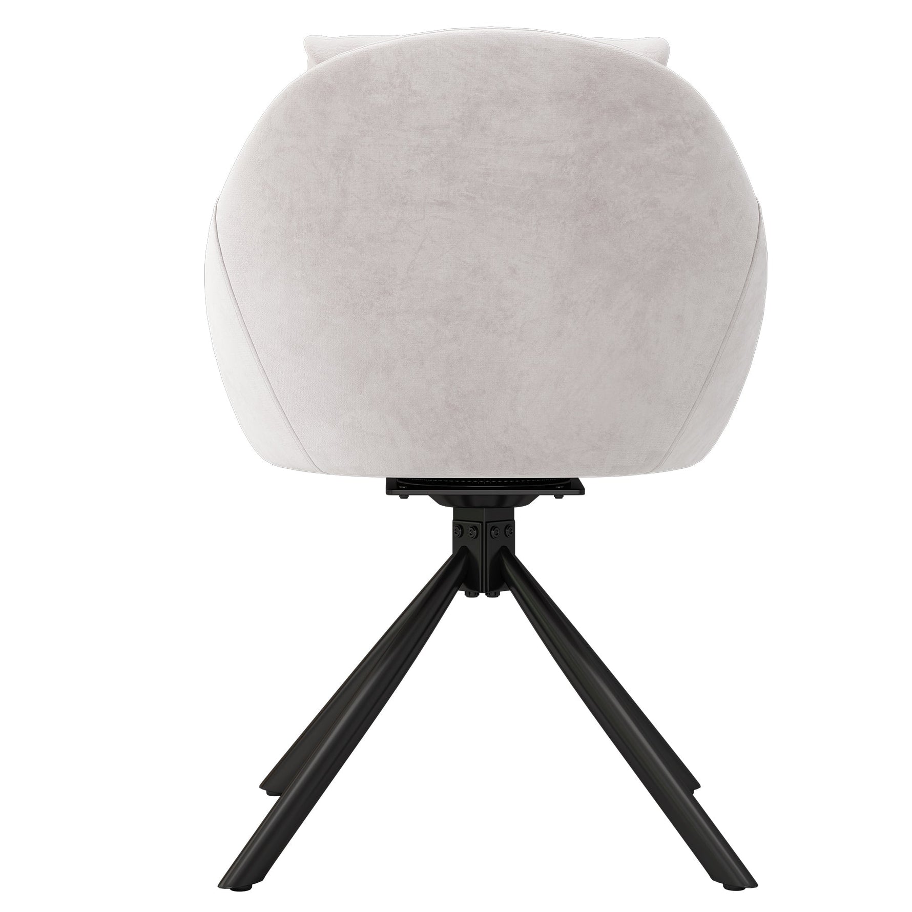 Modern Swivel Dining Chair with Ergonomic Design, Set of 4, Beige Velvet