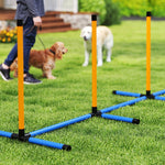 Agility Set, Dog Training 7-Piece Hurdle Equipment, Yellow