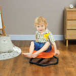 AIYAPLAY Sensory Children's Chair, Swivel Sensory Balance Training Seat, Plastic Orange